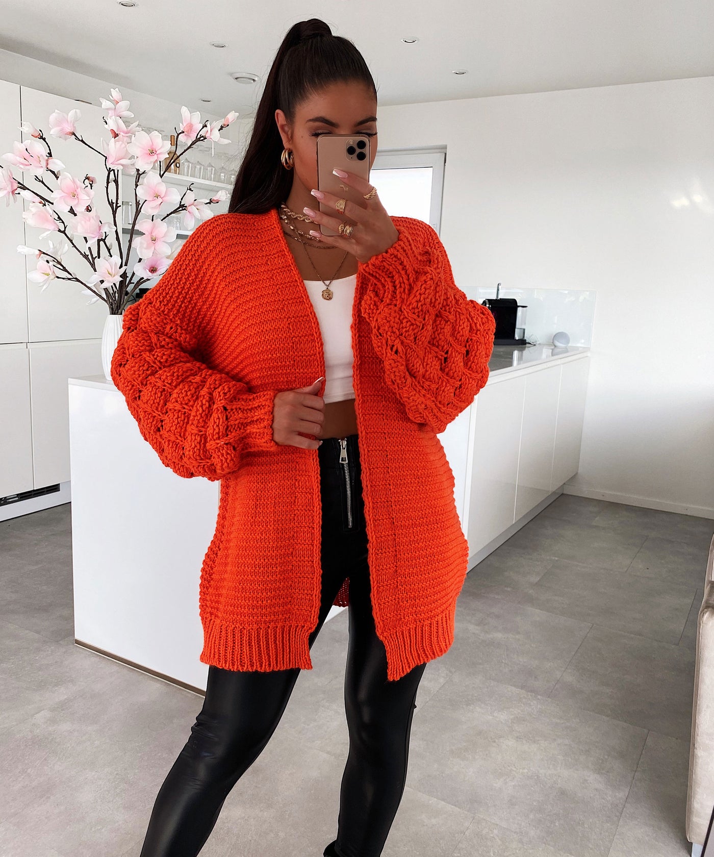 Strickjacke Cloudy Orange  Ladypolitan - Fashion Onlineshop für Damen   