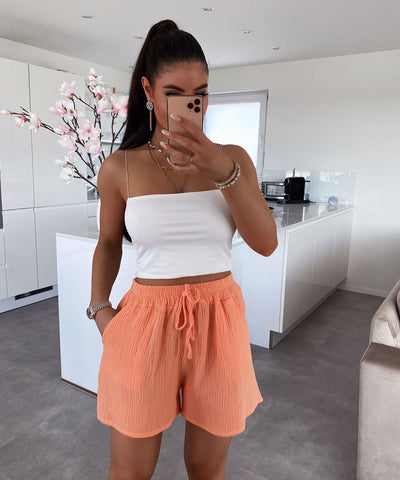 Musselin Shorts Hellorange  Ladypolitan ♡   