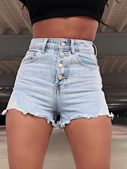Jeans Shorts Aitana Hellblau