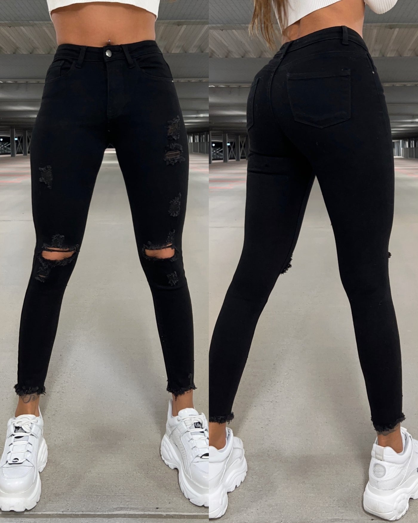 Skinny Jeans Camryn Schwarz  Ladypolitan - Fashion Onlineshop für Damen   