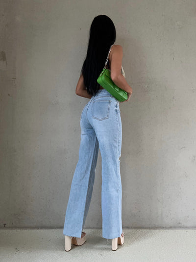 Wide Leg Jeans Tere Hellblau  Ladypolitan ♡   