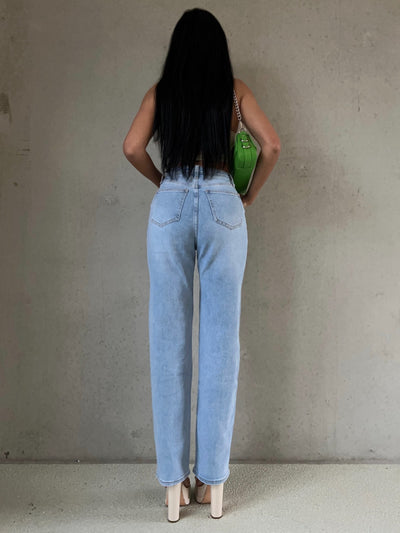 Wide Leg Jeans Amelia Hellblau  Ladypolitan ♡   