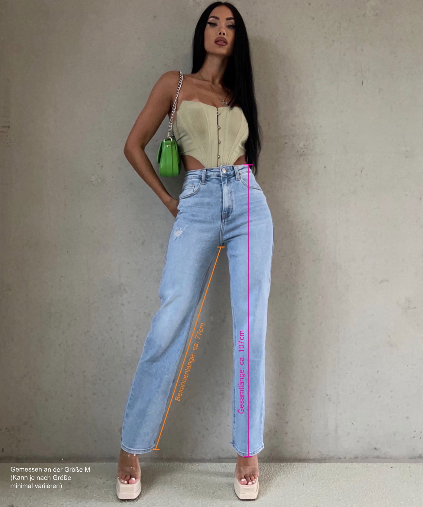 Wide Leg Jeans Amelia Hellblau  Ladypolitan ♡   