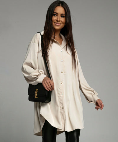 Bluse Carlota Lang Beige  Ladypolitan ♡   