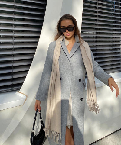 Mantel Juniper Grau  Ladypolitan - Fashion Onlineshop für Damen   
