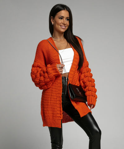 Strickjacke Cloudy Orange  Ladypolitan - Fashion Onlineshop für Damen   