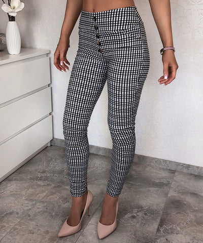 Hose Luana Karriert  Ladypolitan - Fashion Onlineshop für Damen   