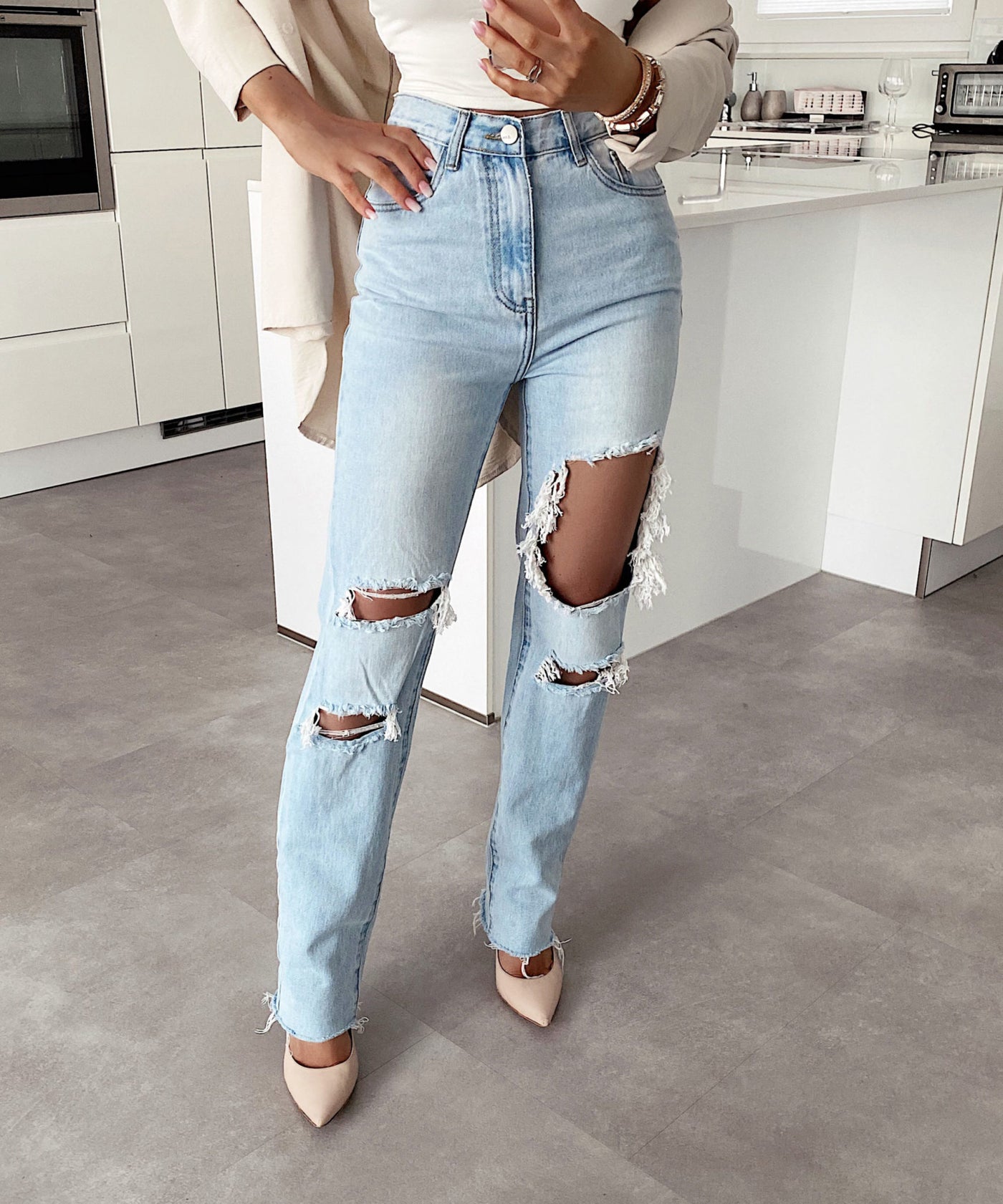 Long Straight Jeans  Ladypolitan - Fashion Onlineshop für Damen   